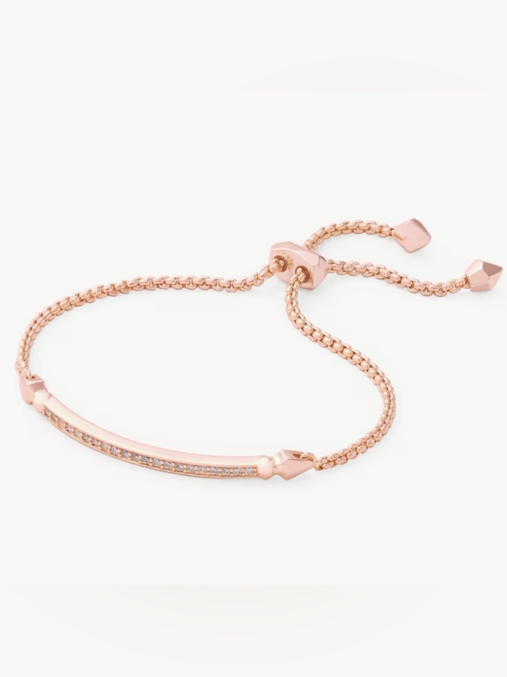 Kendra Scott Ott Adjustable Chain Bracelet in Rose Gold